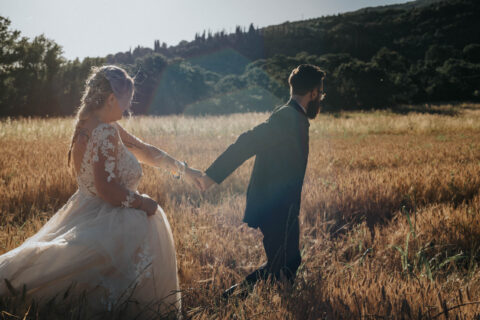 Servizio fotografico matrimonio campagna Cortona